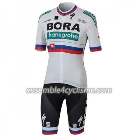 Tenue Maillot + Cuissard à Bretelles 2018 Bora-Hansgrohe Championnats de Slovaquie